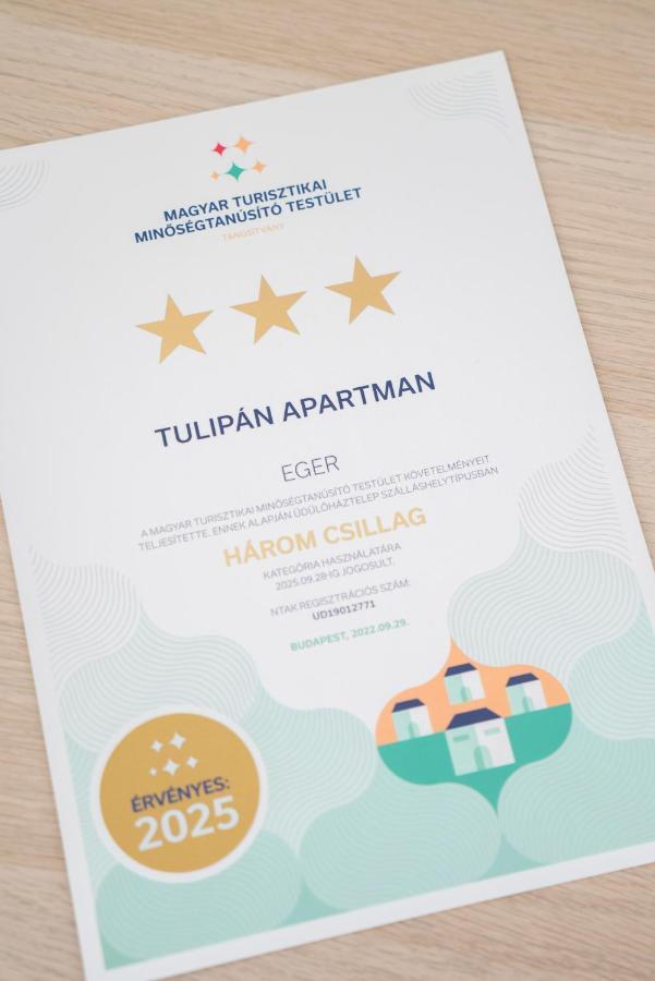 Tulipan Apartman Еґер Екстер'єр фото